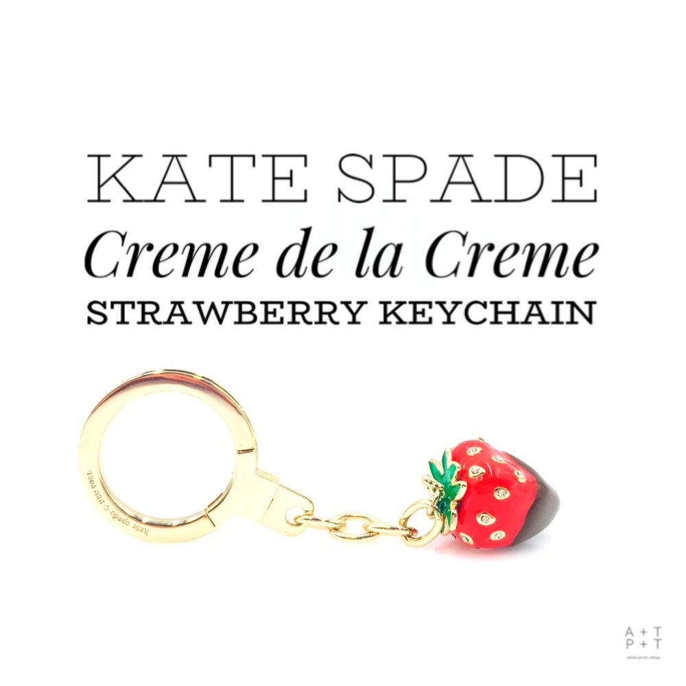 ‼️SOLD‼️ Kate Spade Creme De La Creme Strawberry Keychain